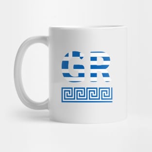 GR Greece flag, ornament Mug